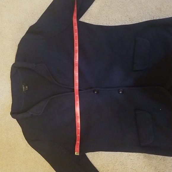 Ann Taylor Navy Sweater Jacket L - Picture 11 of 14